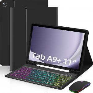 Detachable Backlit Keyboard Case with Mouse for Samsung Galaxy Tab A9+ 11